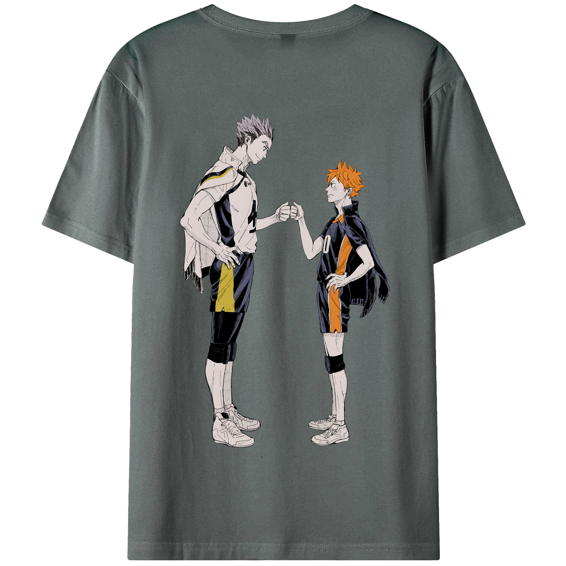 （画像用） ハイキュー!! Haikyu!! 綿100％半袖Tシャツ（背面プリント）